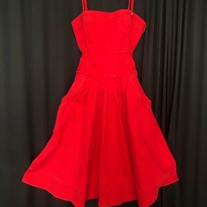 fornarina red dress